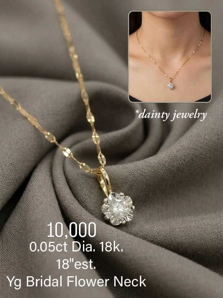 Dainty diamond necklace